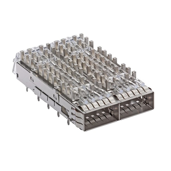 Molex Zqsfp+ 1X2 Ganged Cage Assembly With H/S And L/P Options 1000151445 - main